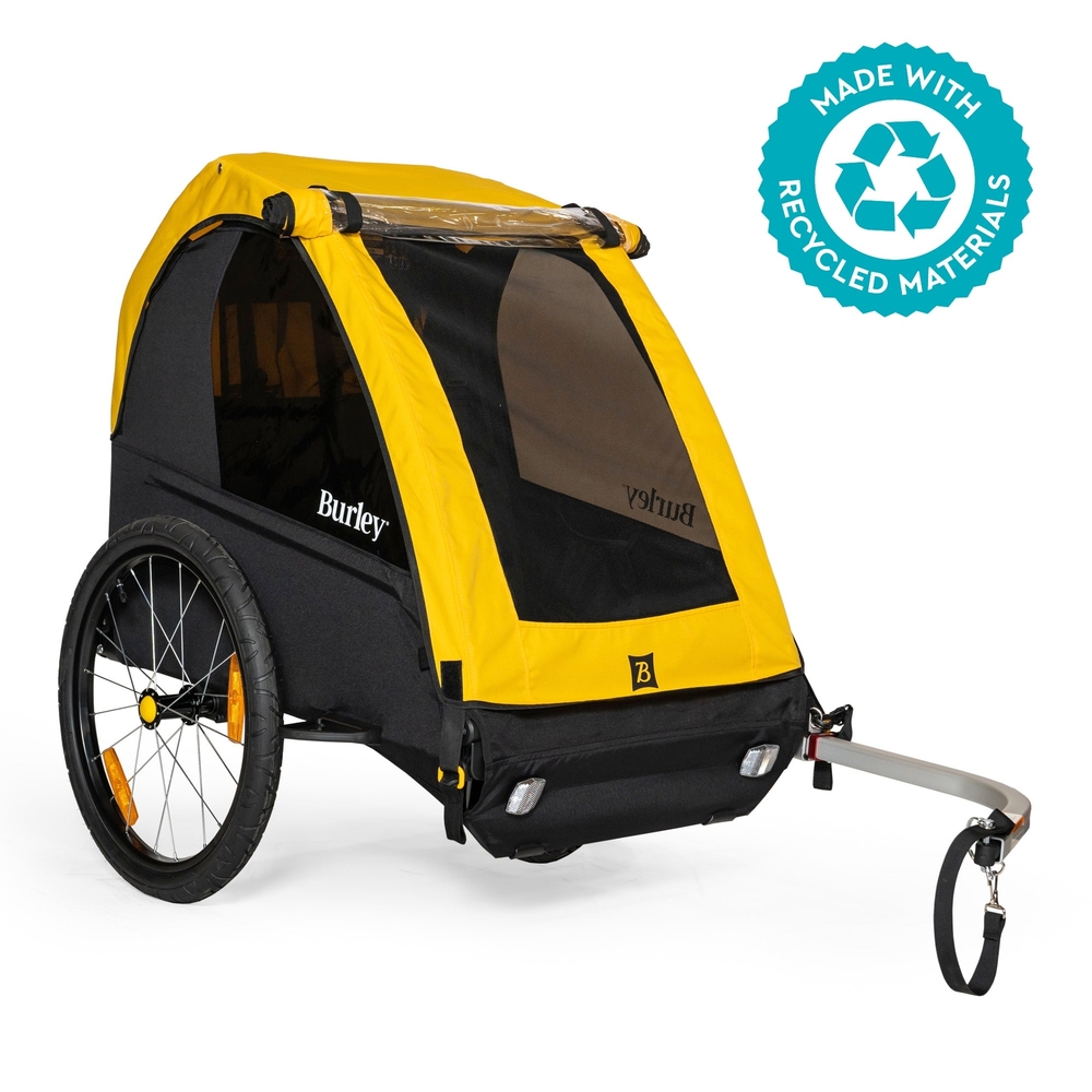 Burley Yellow and Black Bike Trailer